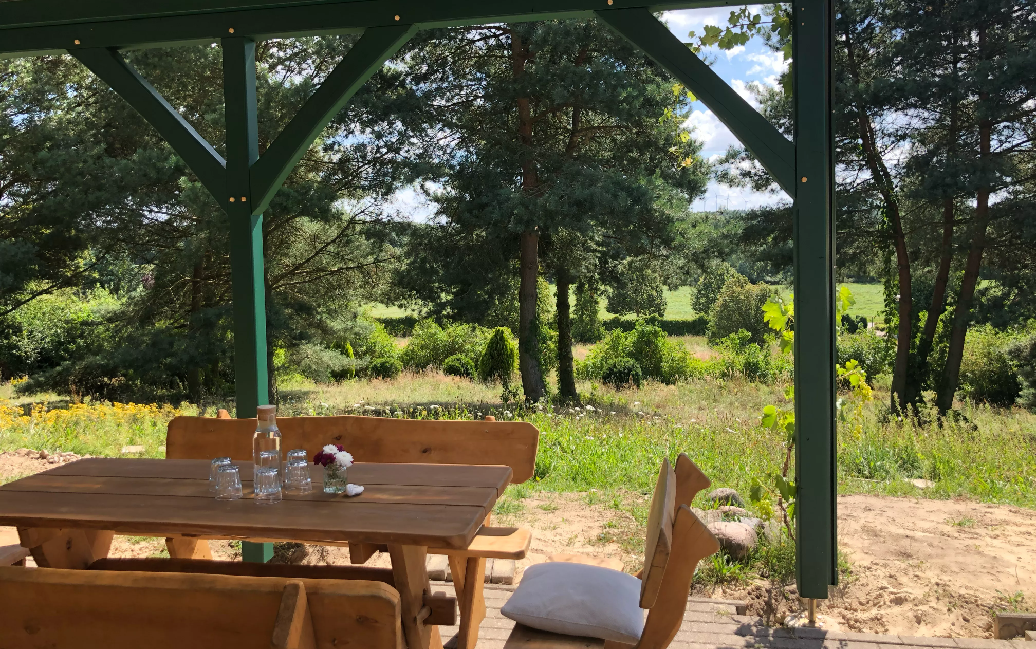 Sitzgruppe  Café Lavender Naturerlebnispark Mühlenhagen